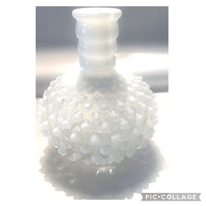 Vintage  Fenton Opalescent Hobnail Perfume Bottles Art Glass W/O Stopper
